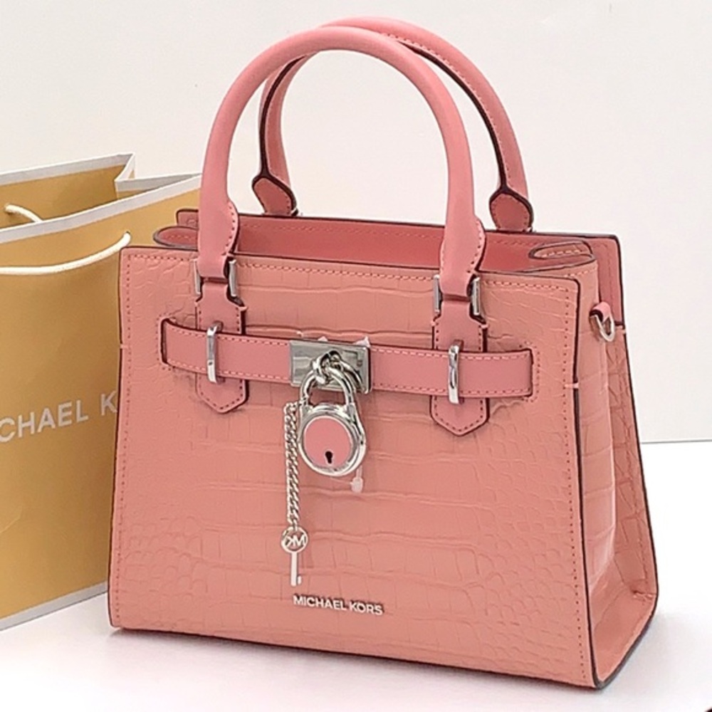 MICHAEL KORS
Hamilton Small Crocodile Embossed Faux
Leather Satchel
PRIMROSE - Picture 1 of 14